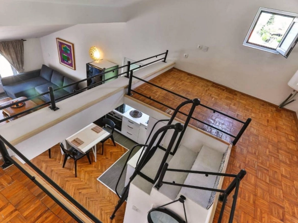 Dvosoban stan 100 m² sa pogledom na more – Sveti Stefan, Budva