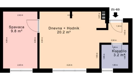 Jednosoban stan 34 m² – Vrnjačka Banja, Inostranstvo — fotografija 2