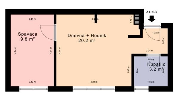 Jednosoban stan 34 m² – Vrnjačka Banja, Inostranstvo — fotografija 2