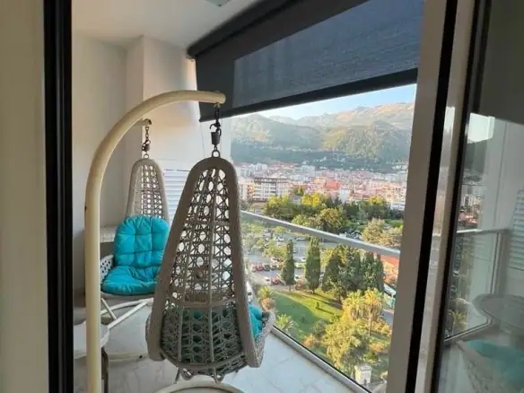 Jednosoban stan sa pogledom na more, Tre Canne, Budva — fotografija 8