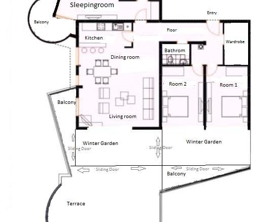 Trosoban stan 241 m² – Dobra Voda, Bar — fotografija 16
