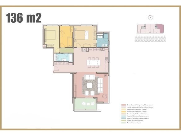 Jednosoban stan 56 m² – Rafailovići, Budva — fotografija 7