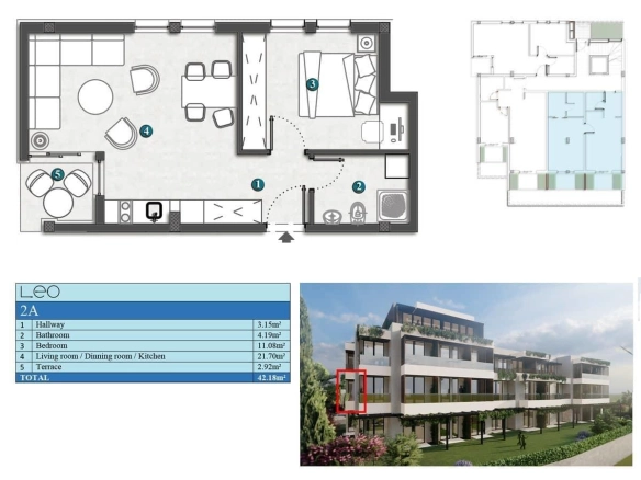 Stan 29 m² – Kumbor, Herceg Novi — fotografija 20
