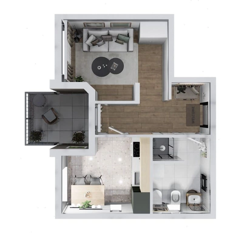 Jednosoban-stan-u-novogradnji-Utjeha-Bar-9 Jednosoban stan 56 m² – Utjeha, Bar — fotografija 10
