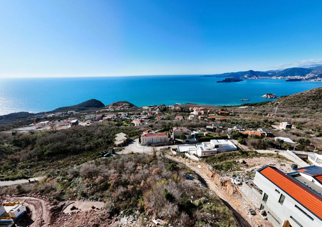 Plac-sa-pogledom-na-more-u-Blizikucama-Budva-2 Plac 1.262 m² – Blizikuće, Budva — fotografija 3