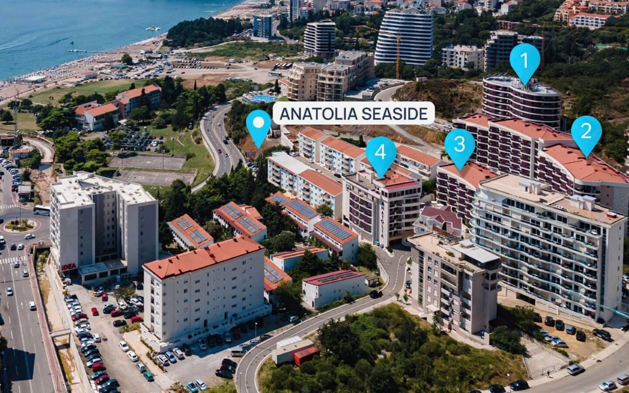 Jednosoban stan 52 m² – Bečići, Budva — fotografija 2