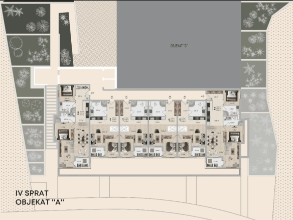 Jednosoban stan 52 m² – Bečići, Budva — fotografija 11