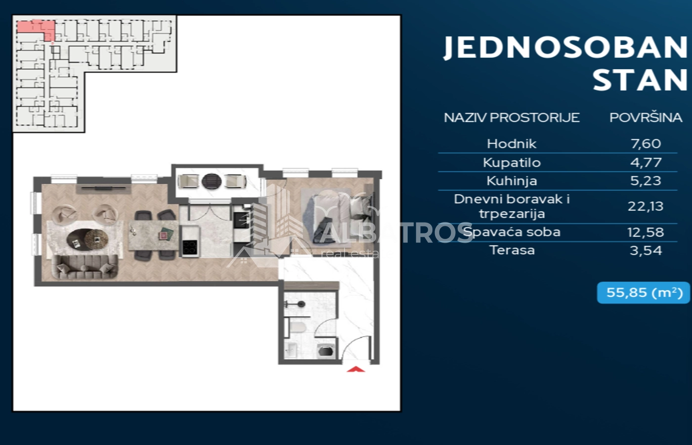 Jednosoban-stan-u-novogradnji-Celuga-Bar-18 Jednosoban stan 47 m² – Čeluga, Bar — fotografija 19