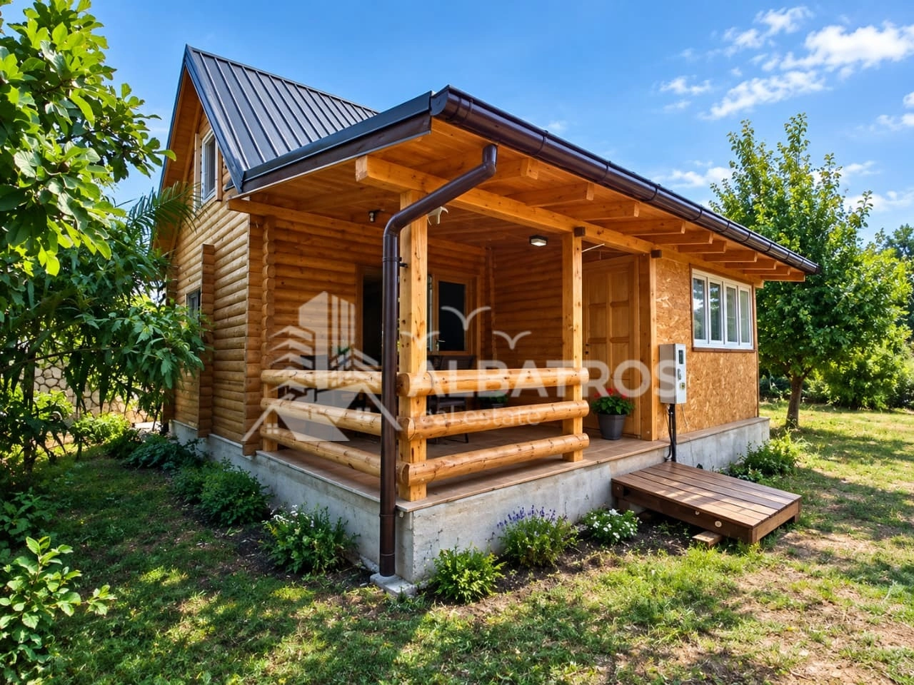 Vikendica-sa-terasom-na-placu-u-Polju-Bar-1 Kuća 46 m² – Polje, Bar — fotografija 2