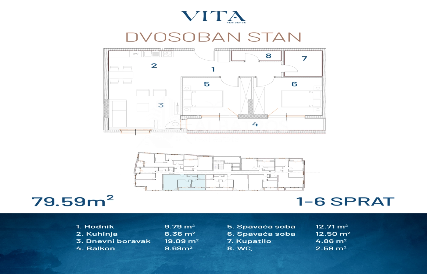Dvosoban-stan-u-novogradnji-Ilino-Bar-4 Dvosoban stan 72 m² – Ilino, Bar — fotografija 5