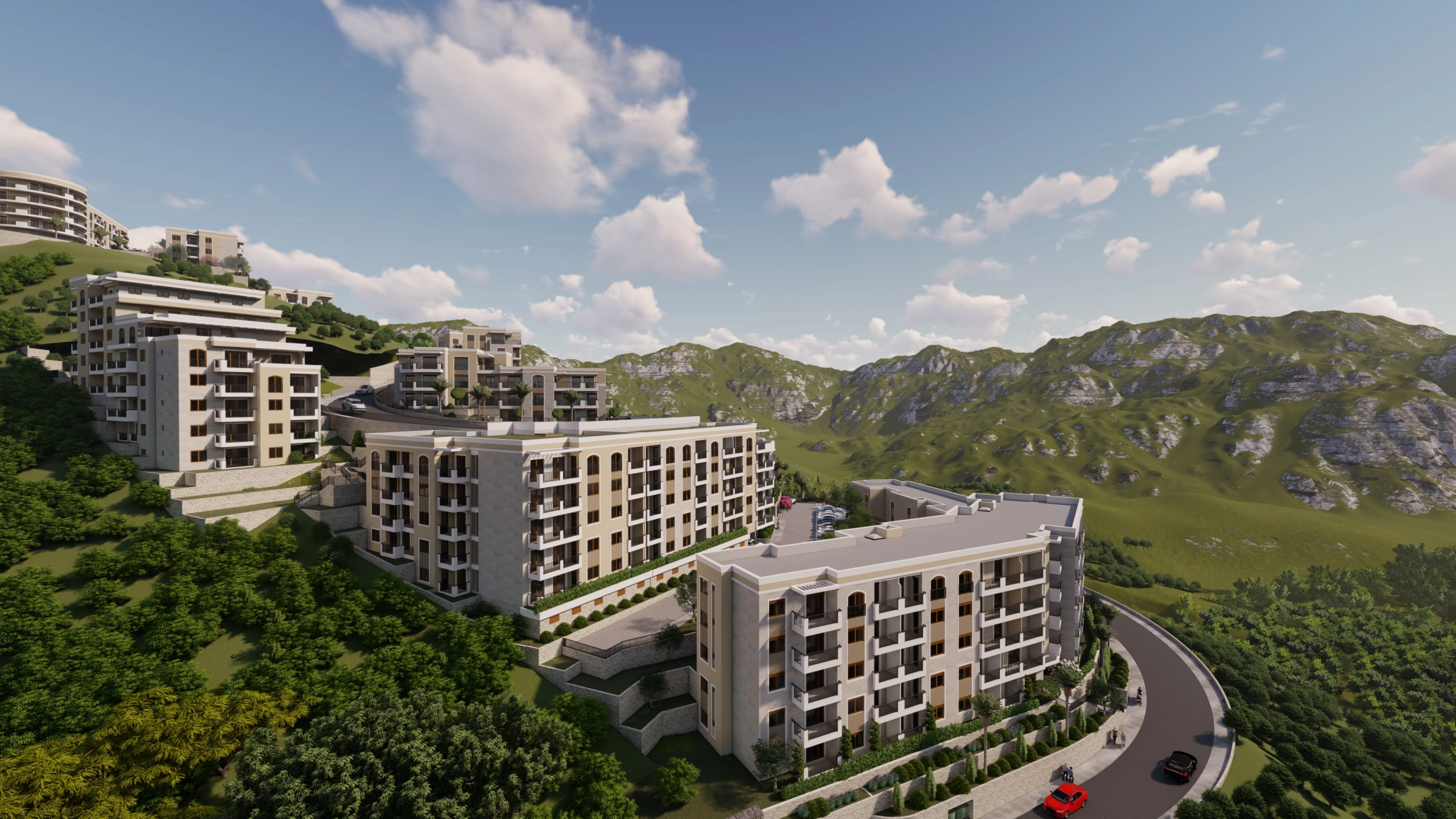 Dvosoban-stan-u-novom-kompleksu-Rozino-Budva-1 Dvosoban stan 66 m² – Rozino, Budva — fotografija 2