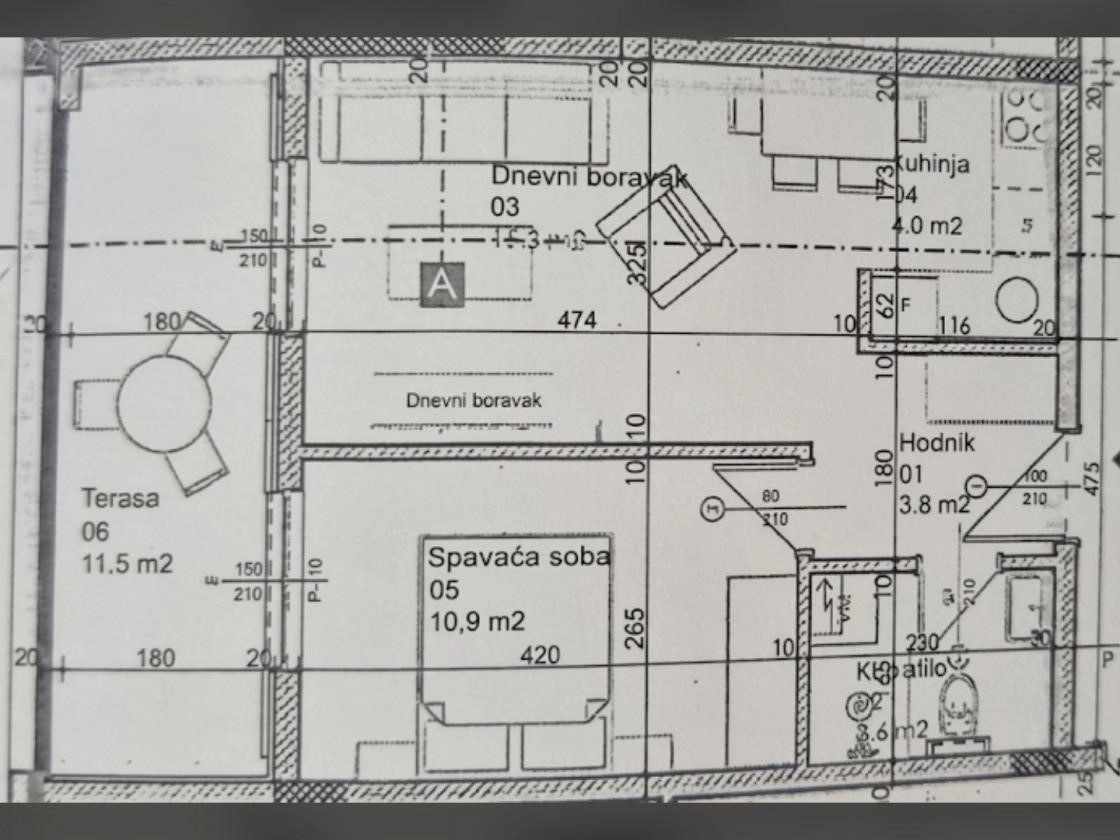 Jednosoban-stan-u-novogradnji-Lazi-Budva-4 Jednosoban stan 49 m² – Lazi, Budva — fotografija 5