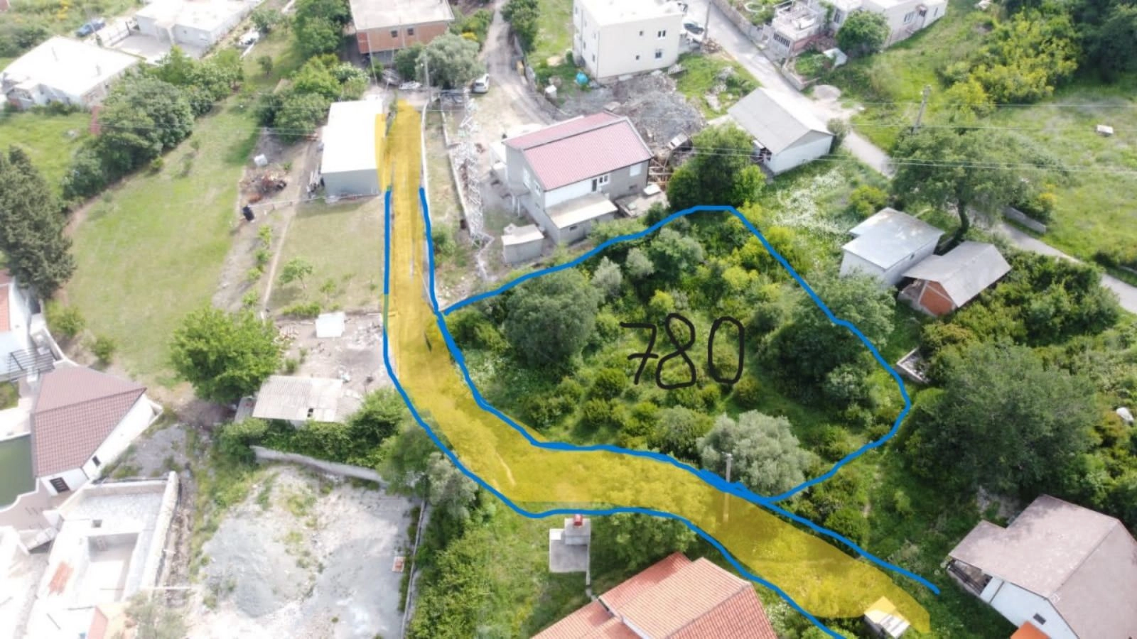 Plac-od-790-m²-u-Susnju-Bar Plac od 790 m² u Šušnju