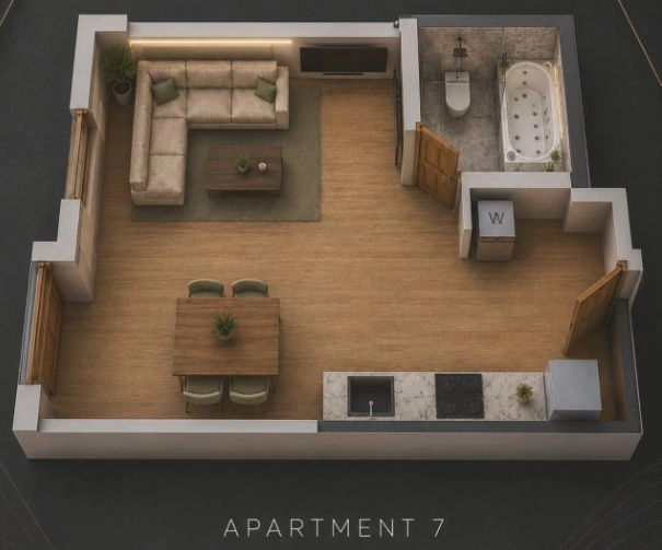Garsonjera 26 m² – Bečići, Budva — fotografija 2