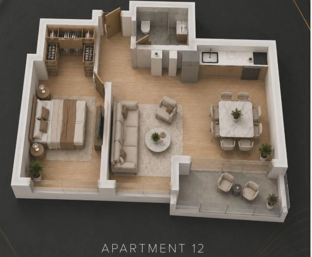 Jednosoban stan 46 m² – Bečići, Budva — fotografija 2