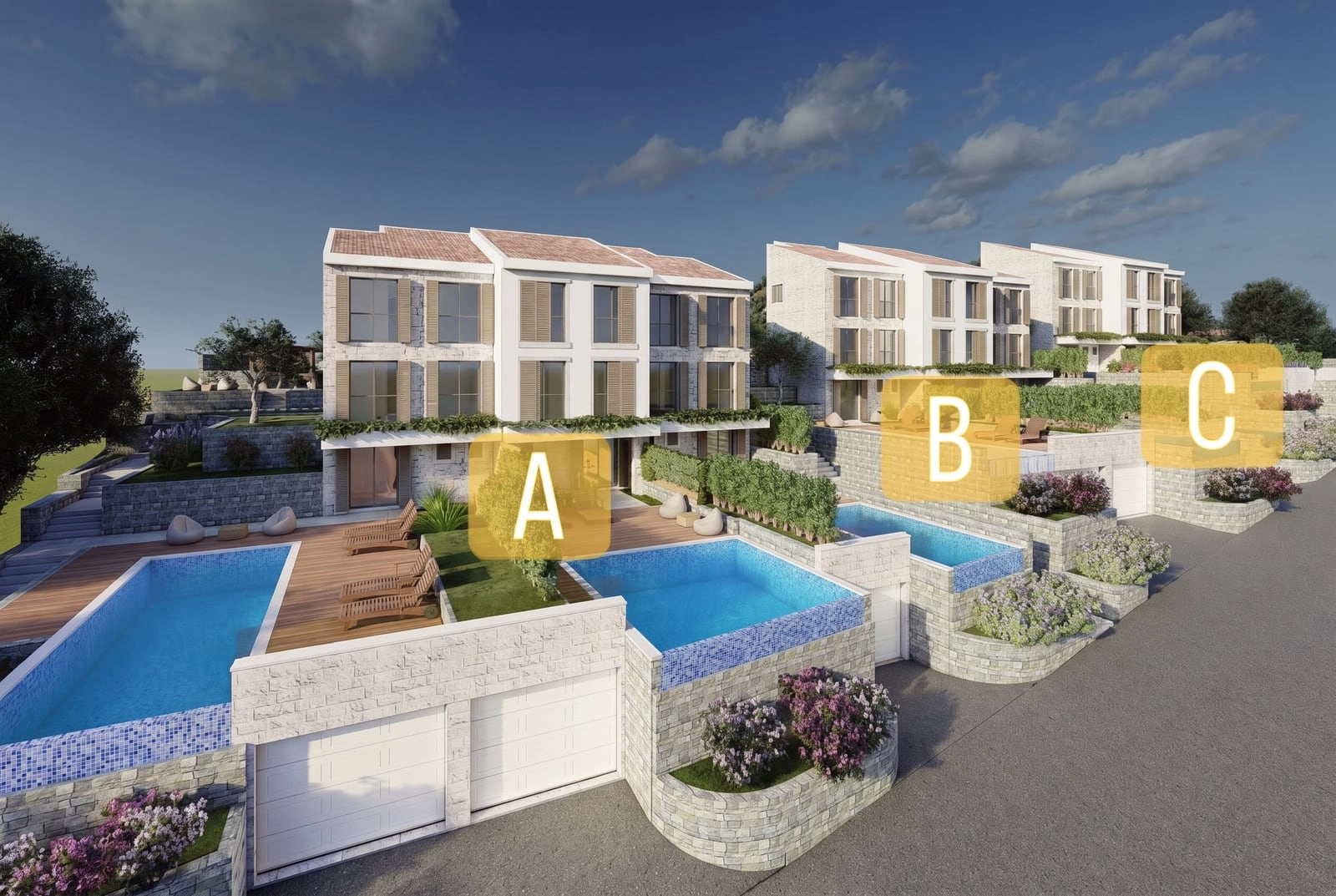Taunhaus-sa-bazenom-u-Rezevicima-Budva-7 Kuća 295 m² – Reževići, Budva — fotografija 8
