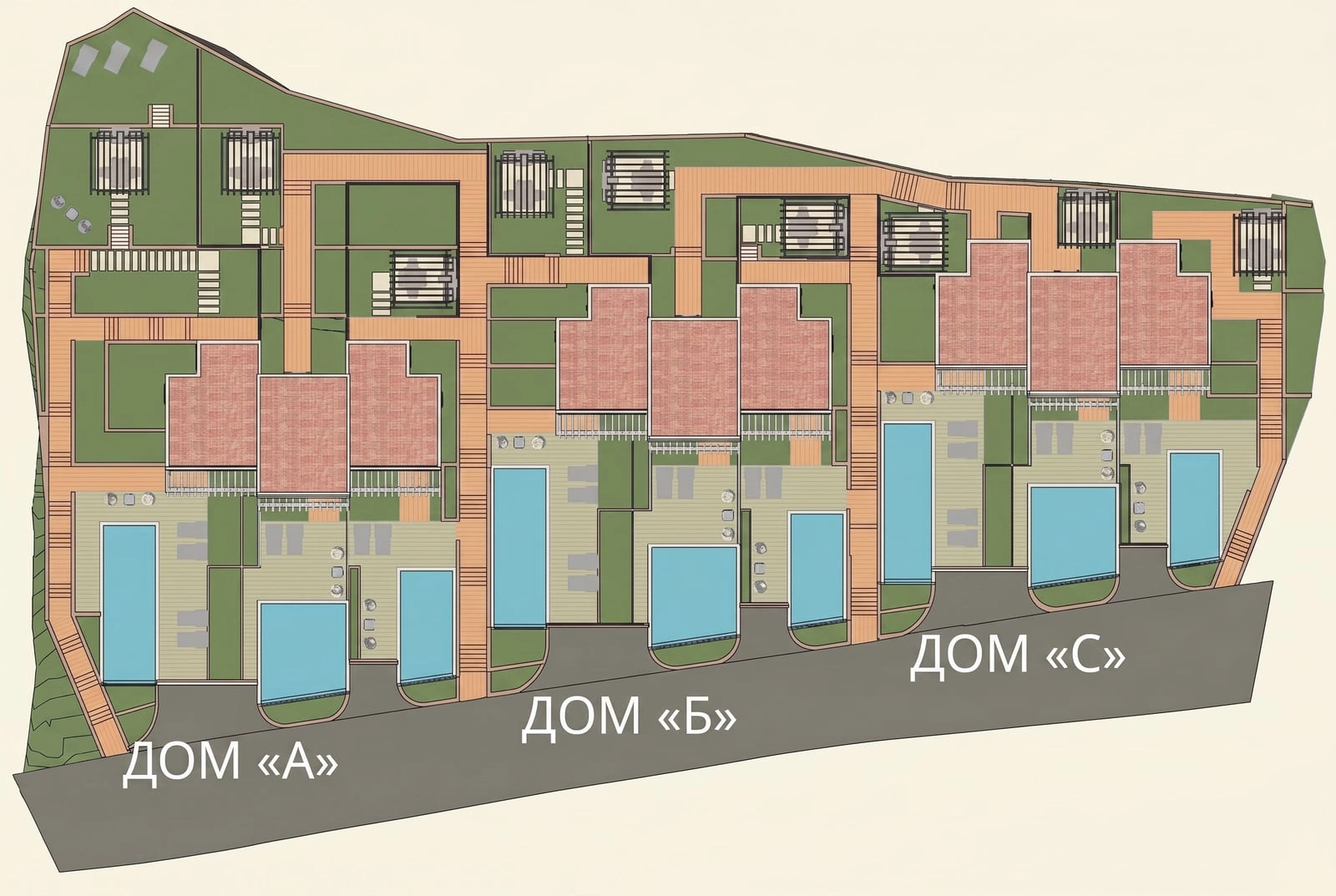 Taunhaus-sa-bazenom-u-Rezevicima-Budva-8 Kuća 295 m² – Reževići, Budva — fotografija 9