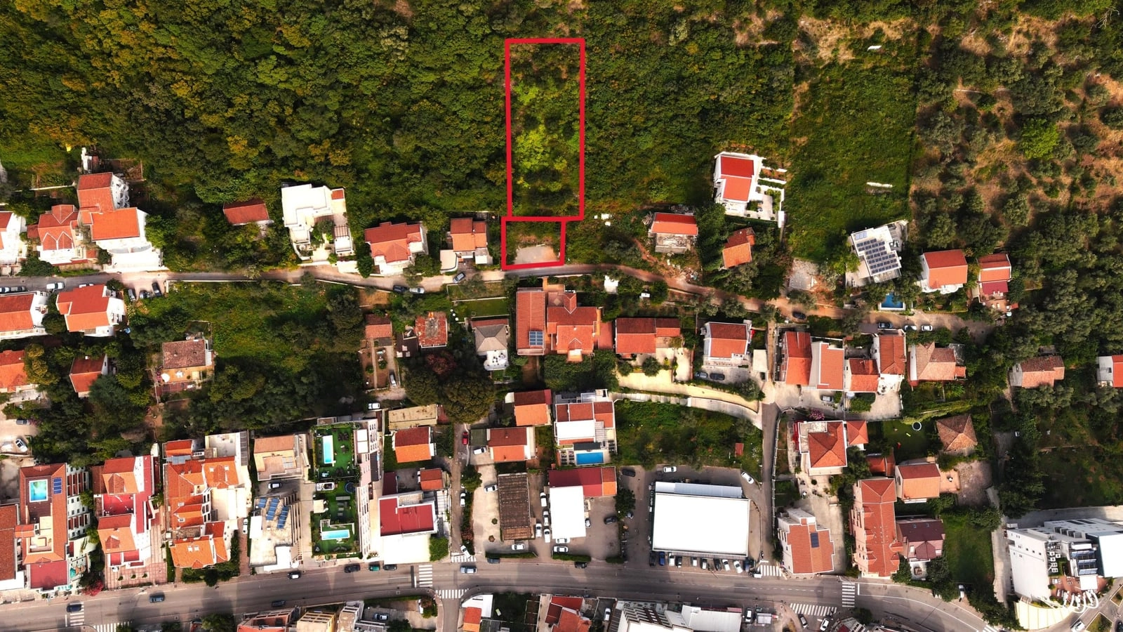 Plac-s-pogledom-na-more-u-Podkosljunu-Budva-1 Plac 1.967 m² – Podkošljun, Budva — fotografija 2
