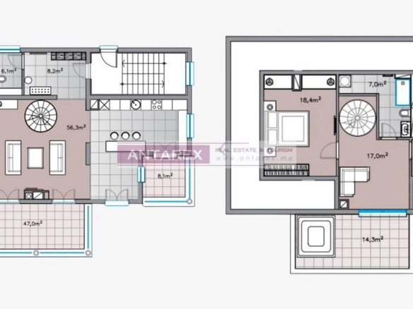 Trosoban stan 165 m² – Kumbor, Herceg Novi — fotografija 13