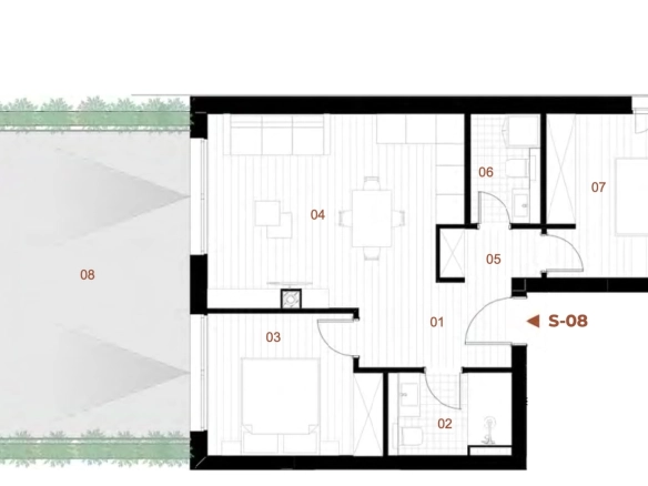 Dvosoban stan 55 m² – Orahovac, Kotor — fotografija 11