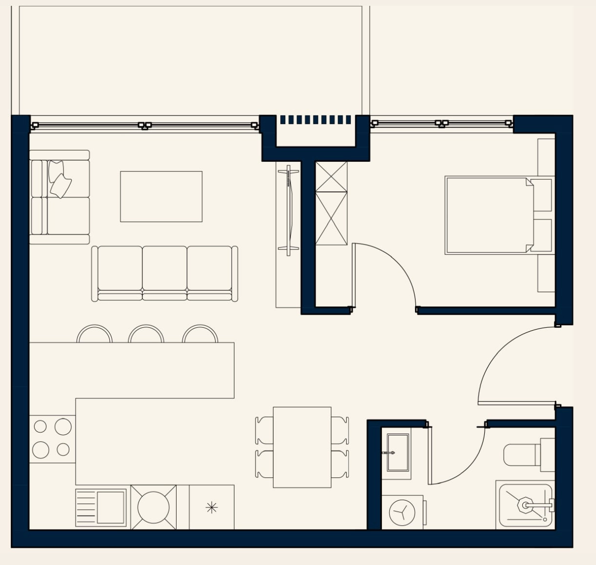 Jednosoban-stan-u-Svetom-Stefanu-Budva-7 Jednosoban stan 53 m² – Sveti Stefan, Budva — fotografija 8
