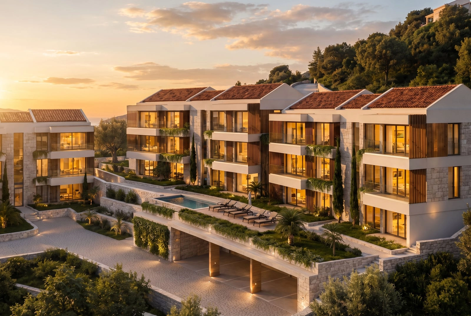 Jednosoban-stan-sa-terasom-Sveti-Stefan-Budva-10 Jednosoban stan 54 m² – Sveti Stefan, Budva — fotografija 11