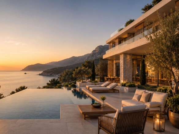 Jednosoban stan 54 m² – Sveti Stefan, Budva — fotografija 13