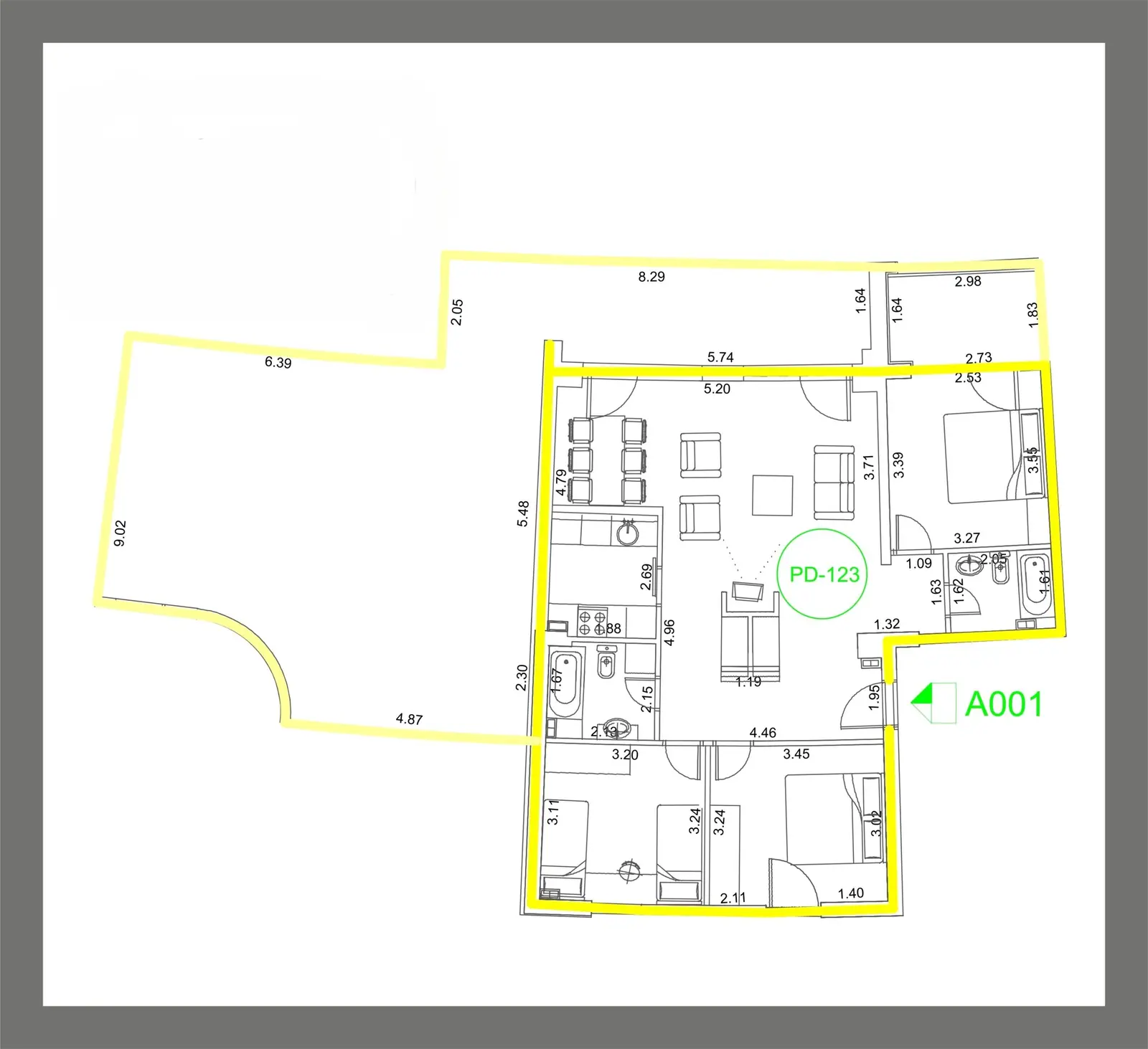 Trosoban stan 189 m² – Budva — fotografija 20