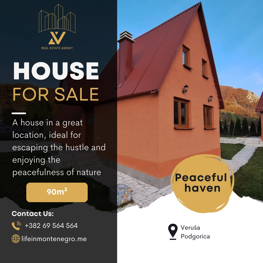 Namještena vikendica 90 m²