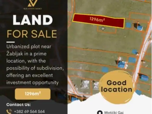 Plac 1.296 m² – Motički Gaj, Žabljak