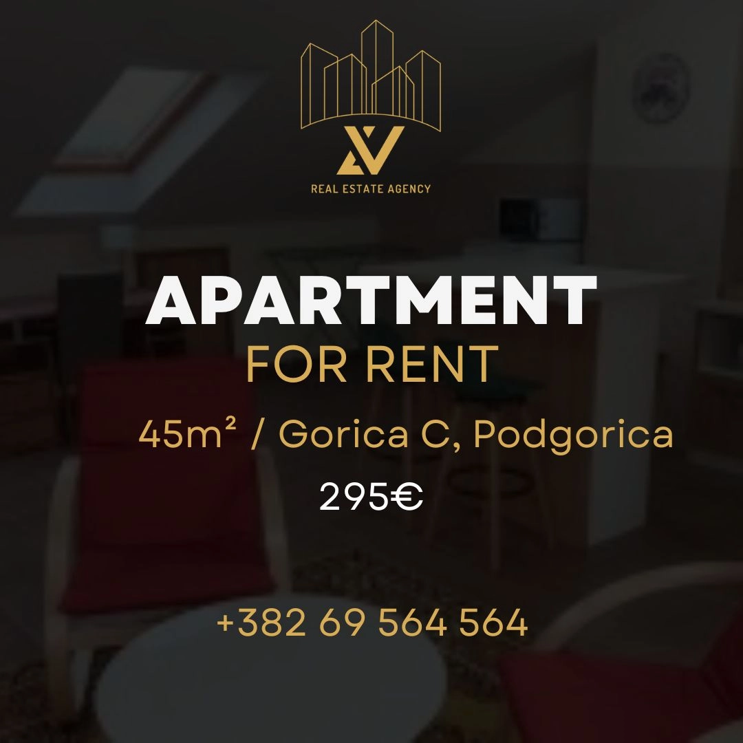 Garsonjera-za-izdavanje-–-Gorica-C-Podgorica-45-m² Garsonjera za izdavanje – Gorica C