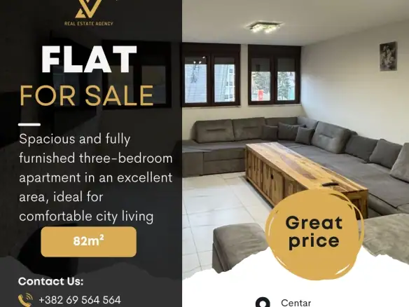 Trosoban namješten stan 82 m² – Žabljak