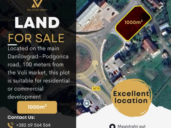Plac 1.006 m² – Grlić, Danilovgrad