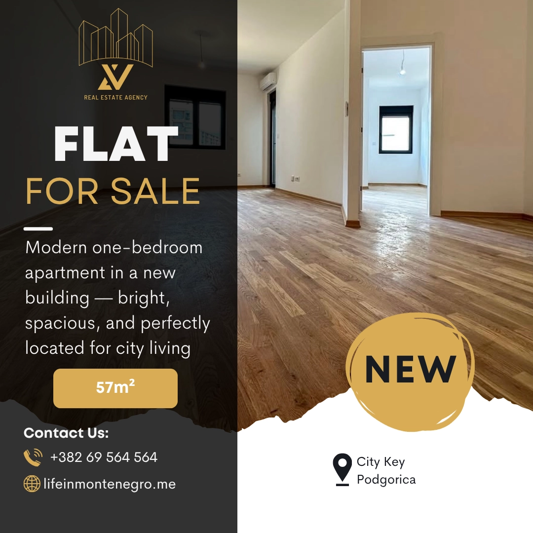 Jednosoban-stan-57-m²-City-Key-–-Podgorica Jednosoban stan 57 m²