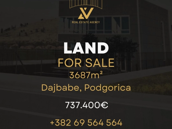 Plac 3.687 m² – Dajbabe, Podgorica
