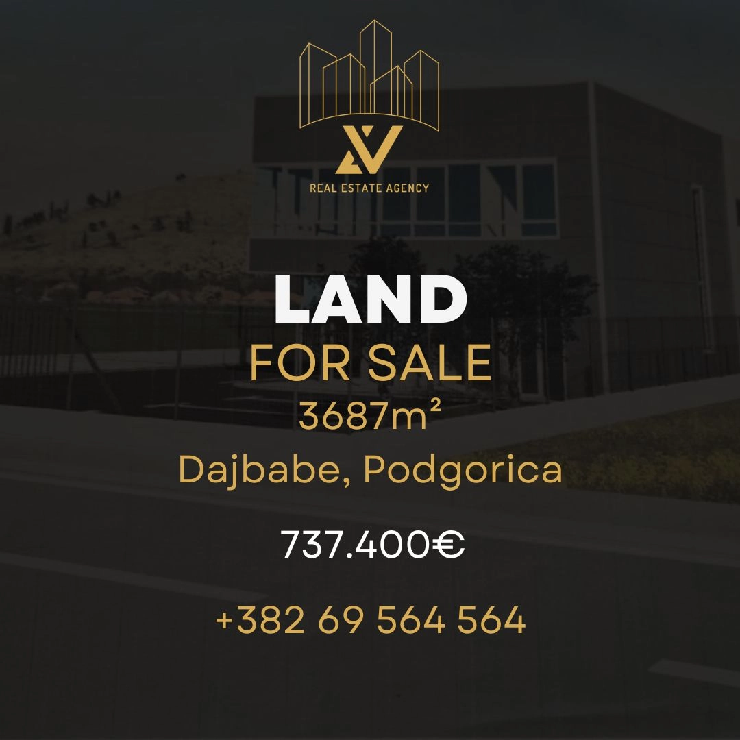 Zemljiste-Dajbabe-–-Podgorica Plac 3.687 m² – Dajbabe, Podgorica