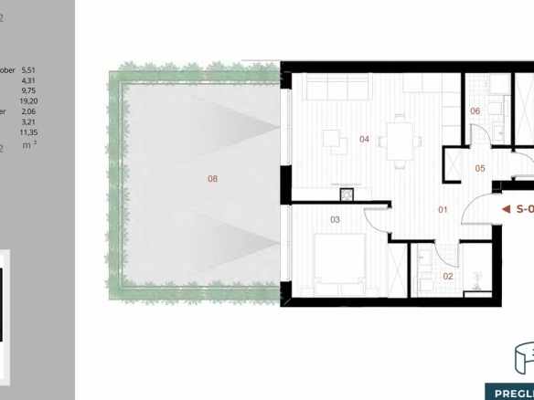 Dvosoban stan 55 m² – Orahovac, Kotor — fotografija 7