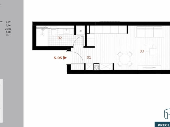 Stan 33 m² – Orahovac, Kotor — fotografija 3