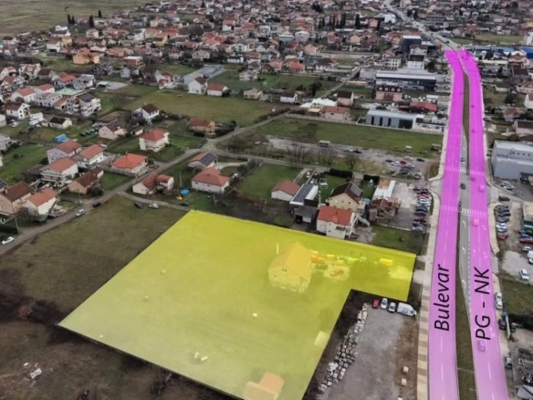 Plac 5.789 m² – Gornja Gorica, Podgorica — fotografija 2