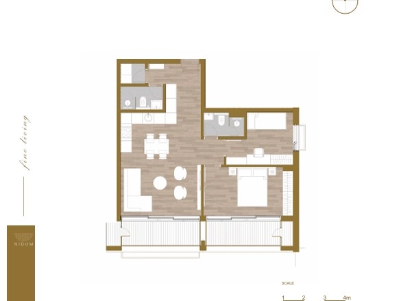 Dvosoban stan 71 m² – Stari aerodrom, Podgorica — fotografija 2