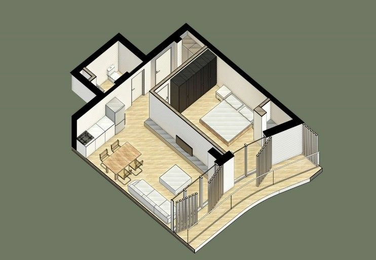 Jednosoban-stan-u-kompleksu-Liman-Olive-Ulcinj-1 Jednosoban stan 56 m² – Ulcinj — fotografija 2