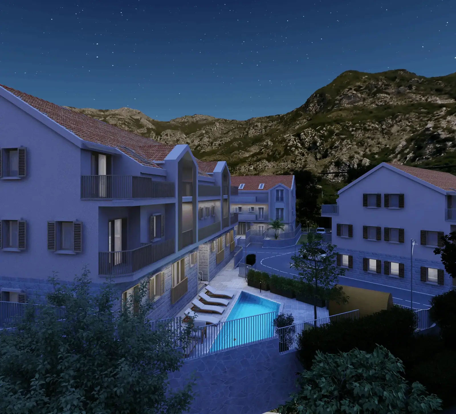 Dvosoban-stan-u-kompleksu-u-Risnu-Kotor-2 Dvosoban stan 54 m² – Risan, Kotor — fotografija 3