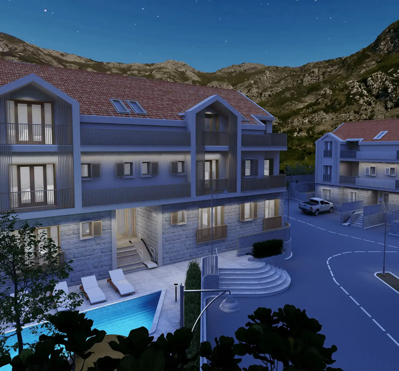 Dvosoban-stan-u-kompleksu-u-Risnu-Kotor-4 Dvosoban stan 54 m² – Risan, Kotor — fotografija 5