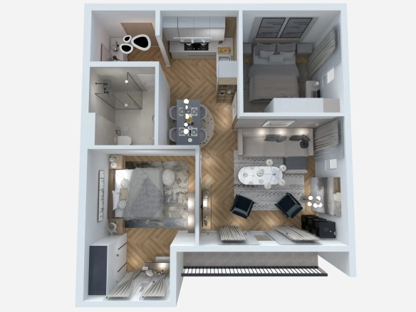 Dvosoban stan 55 m² – Sutomore, Bar — fotografija 7