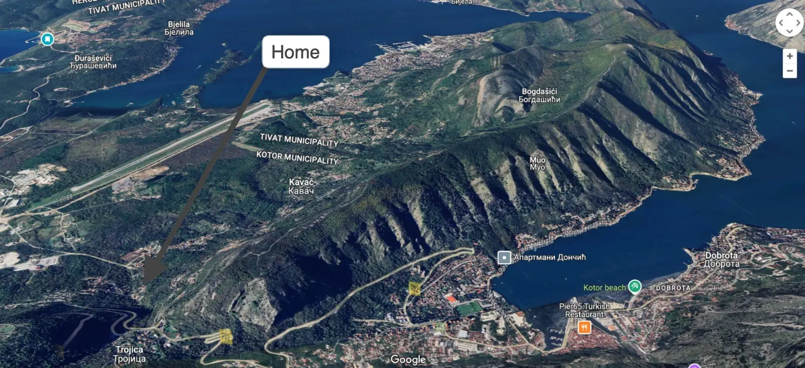 Garsonjera 51 m² – Kavač, Kotor — fotografija 6