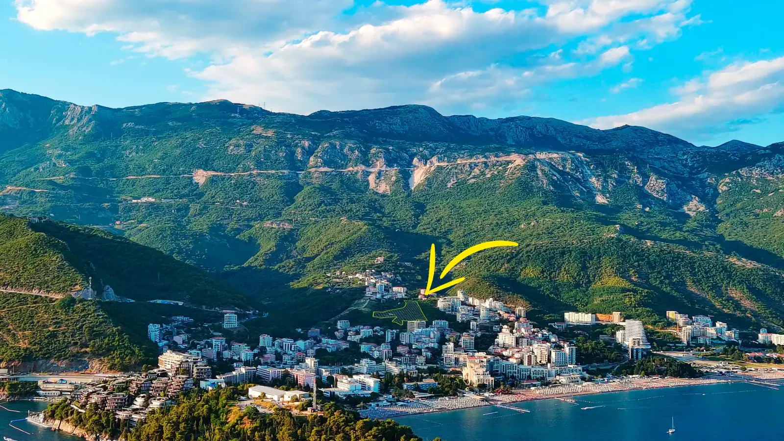 Urbanizovan-plac-sa-pogledom-na-more-u-Becicima-Budva-5 Plac – Bečići, Budva — fotografija 6