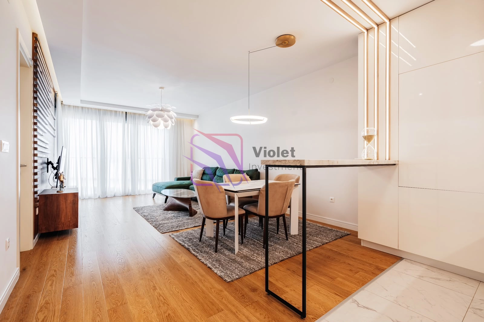 Namjesten-jednosoban-stan-u-zgradi-Linea-Podgorica-3 Izdavanje: Jednosoban stan 57 m² – Kruševac, Podgorica — fotografija 4