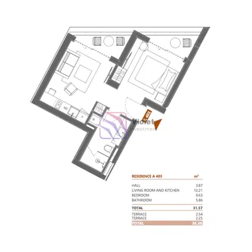 Garsonjera-u-kompleksu-Radisson-Blu-Mazina-Tivat-7 Garsonjera 36 m² – Gorica, Tivat — fotografija 8