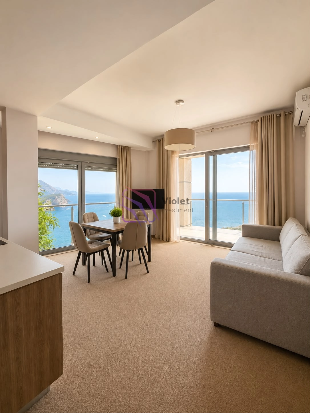 Dvosoban-stan-s-pogledom-na-more-Komosevina-Budva-3 Dvosoban stan 70 m² – Komoševina, Budva — fotografija 4