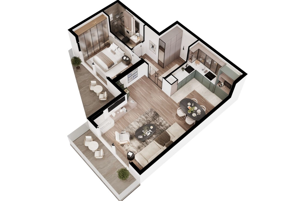 Jednosoban-stan-u-Kumboru-Herceg-Novi-1 Jednosoban stan 70 m² – Kumbor, Herceg Novi — fotografija 2